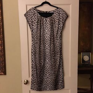 New- Harvé Benard leopard lined dress